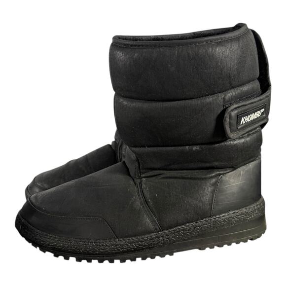 Khombu Men’s Waterproof Insulated Winter Snow Boots Black Size 12 Cold Weather - Picture 4 of 9